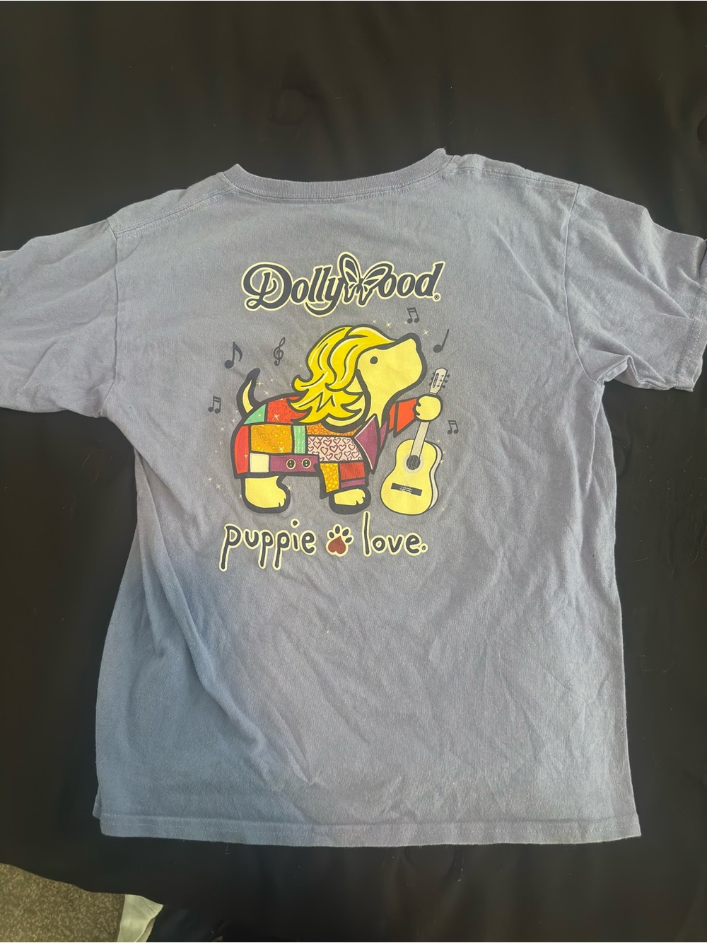 Puppie Love Kids Graphic Tee - Light Purple